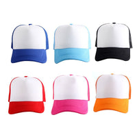 Adult Sublimation Sponge Mesh Cap Blanks On Deck